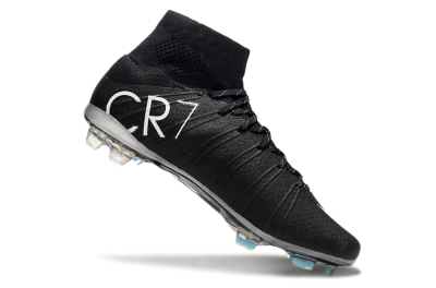 Nike Mercurial Superfly 4 CR7 FG High-Tops Football Boots - Black/White/Blue
