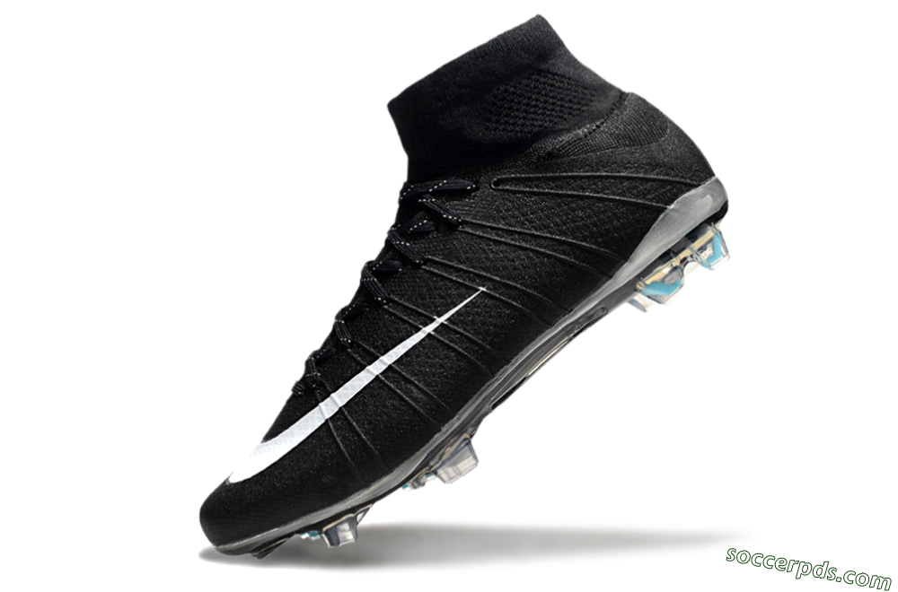 Nike Mercurial Superfly 4 CR7 FG High-Tops Football Boots - Black/White/Blue 5