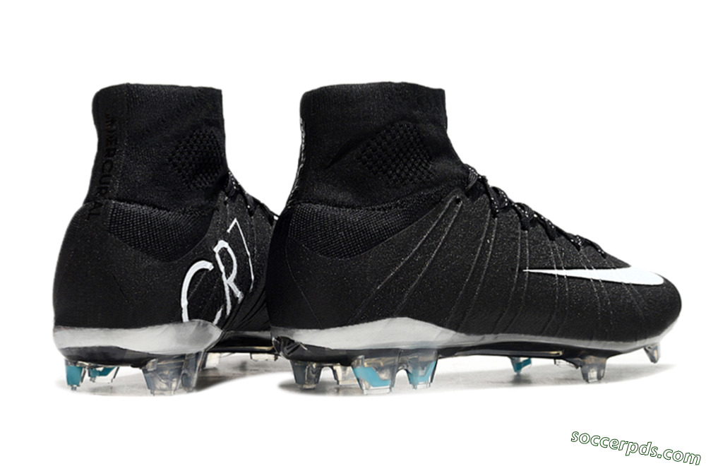 Nike Mercurial Superfly 4 CR7 FG High-Tops Football Boots - Black/White/Blue 6