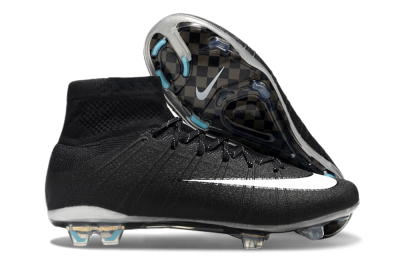 Nike Mercurial Superfly 4 CR7 FG High-Tops Football Boots - Black/White/Blue