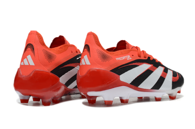 Adidas Predator 25 Elite FG Low-Tops Football Boots - Black/White/Red