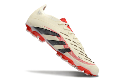 Adidas Predator 25+ Elite AG Low-Tops Football Boots - Beige/Red/Black