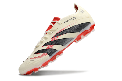 Adidas Predator 25+ Elite AG Low-Tops Football Boots - Beige/Red/Black