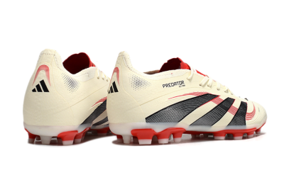 Adidas Predator 25+ Elite AG Low-Tops Football Boots - Beige/Red/Black