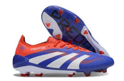 Adidas Predator 25 Elite FG Low-Tops Football Boots - Blue/White/Red