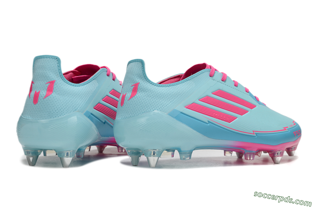 Messi x Adidas F50 Elite SG Low-Tops Football Boots - Jade/Blue/Red 6