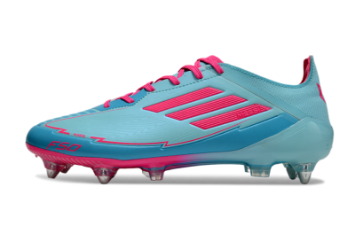 Messi x Adidas F50 Elite SG Low-Tops Football Boots - Jade/Blue/Red