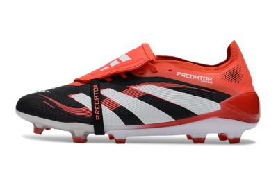 Adidas Predator Elite 25 Foldover Tongue FG Low-Tops Football Boots - Black/White/Red