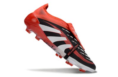 Adidas Predator Elite 25 Foldover Tongue FG Low-Tops Football Boots - Black/White/Red