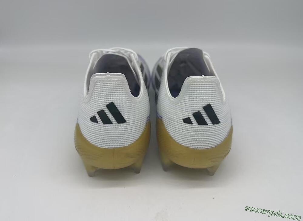 Adidas F50 Elite FG Low-Tops Football Boots - White/Black/Yellow