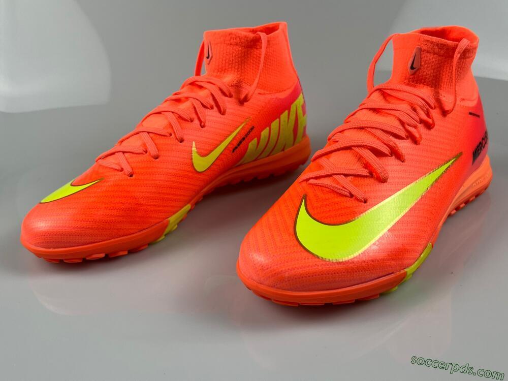 Nike Air Zoom Mercurial Superfly 10 Elite TF High-Tops Football Shoes - Red/Yellow/White