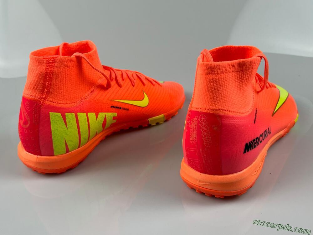 Nike Air Zoom Mercurial Superfly 10 Elite TF High-Tops Football Shoes - Red/Yellow/White