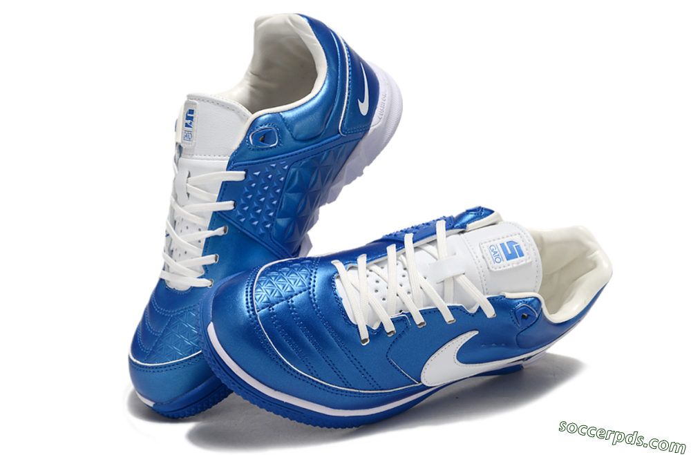 Nike Gota 2 IC Low-Tops Football Shoes - Blue/White 2