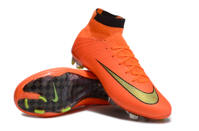 Nike Mercurial Superfly 4 CR7 FG High-Tops Football Boots - Orange/Yellow/Black