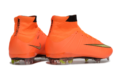 Nike Mercurial Superfly 4 CR7 FG High-Tops Football Boots - Orange/Yellow/Black