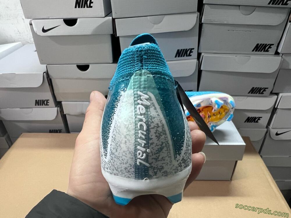 Nike Air Zoom Mercurial Vapor 16 Elite FG Low-Tops Football Boots - Blue/White/Gold