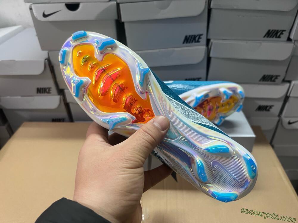 Nike Air Zoom Mercurial Vapor 16 Elite FG Low-Tops Football Boots - Blue/White/Gold