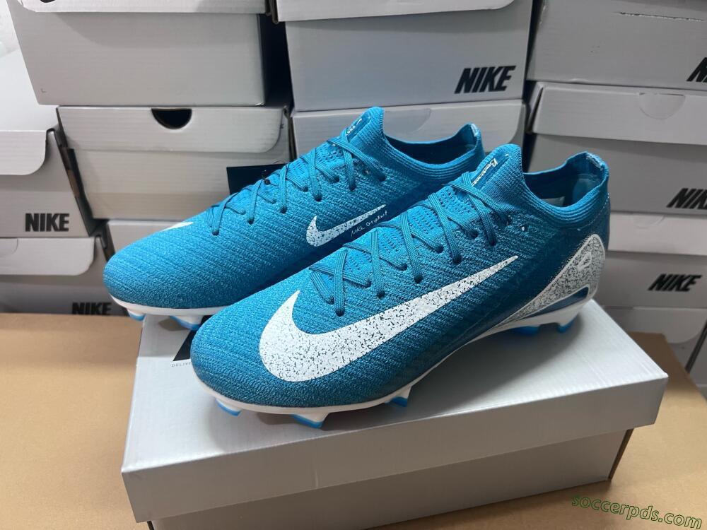 Nike Air Zoom Mercurial Vapor 16 Elite FG Low-Tops Football Boots - Blue/White/Gold