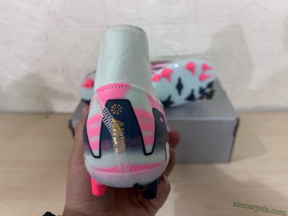Nike Air Zoom Mercurial Superfly 10 Elite AG High-Tops Football Boots - Jade/Gold/Pink