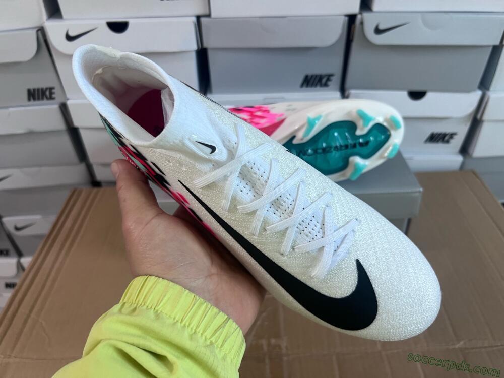Nike Air Zoom Mercurial Superfly 10 Elite FG High-Tops Football Boots - White/Black/Red