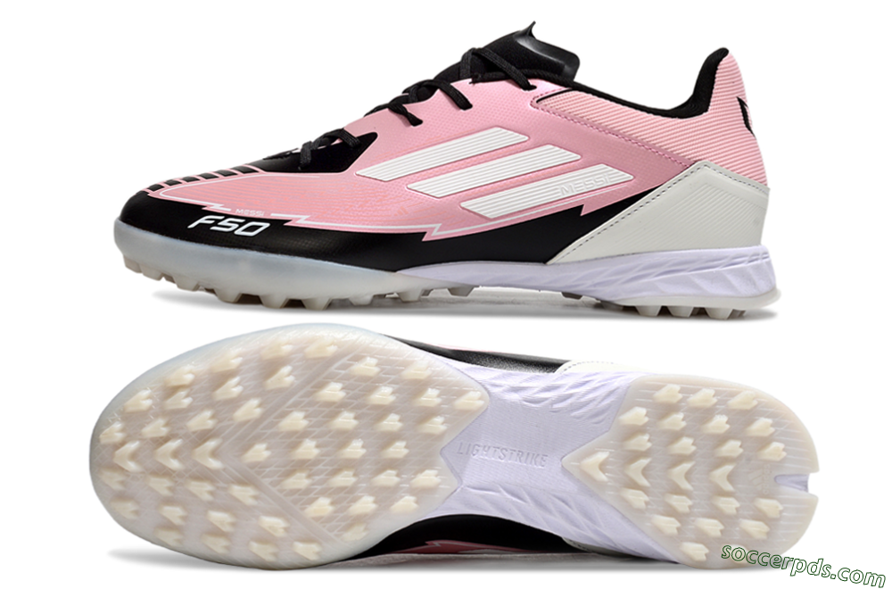 Adidas F50 Pro TF Low-Tops Football Shoes - Pink/Black/White 0