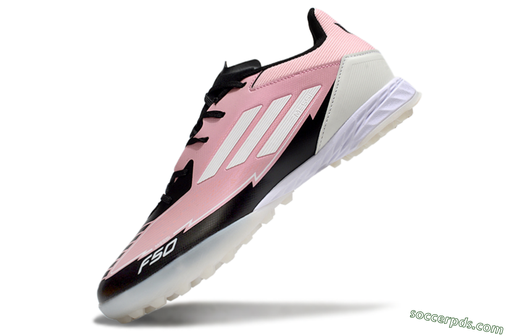 Adidas F50 Pro TF Low-Tops Football Shoes - Pink/Black/White 5