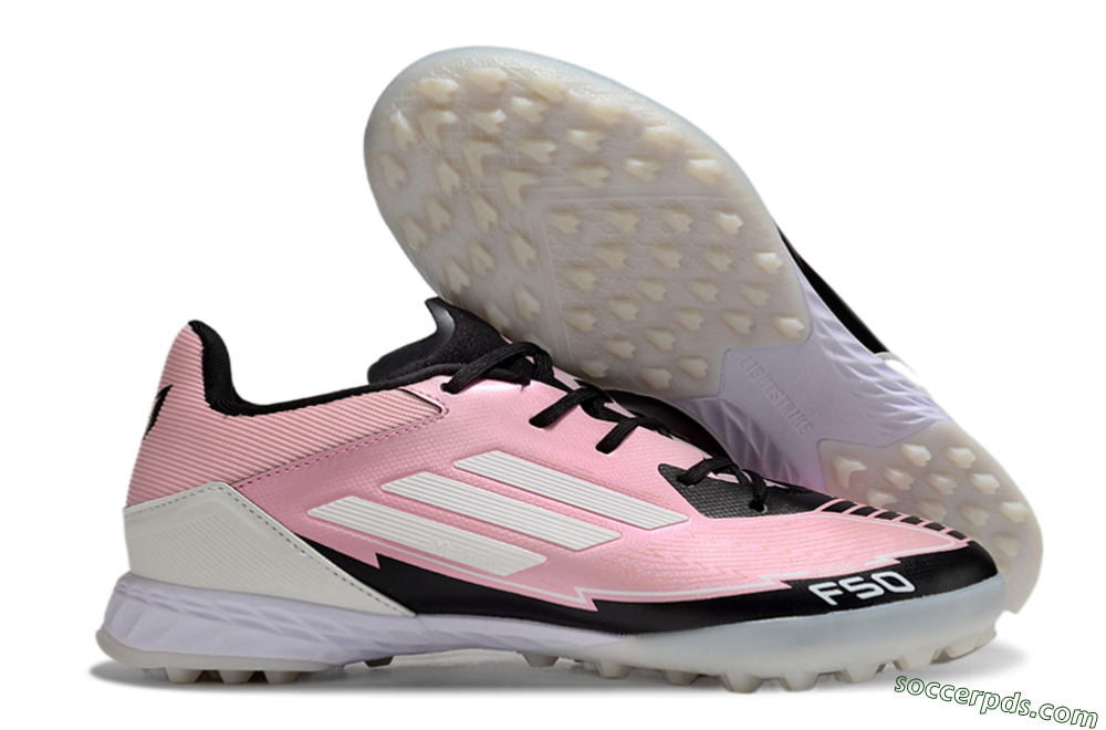 Adidas F50 Pro TF Low-Tops Football Shoes - Pink/Black/White 1