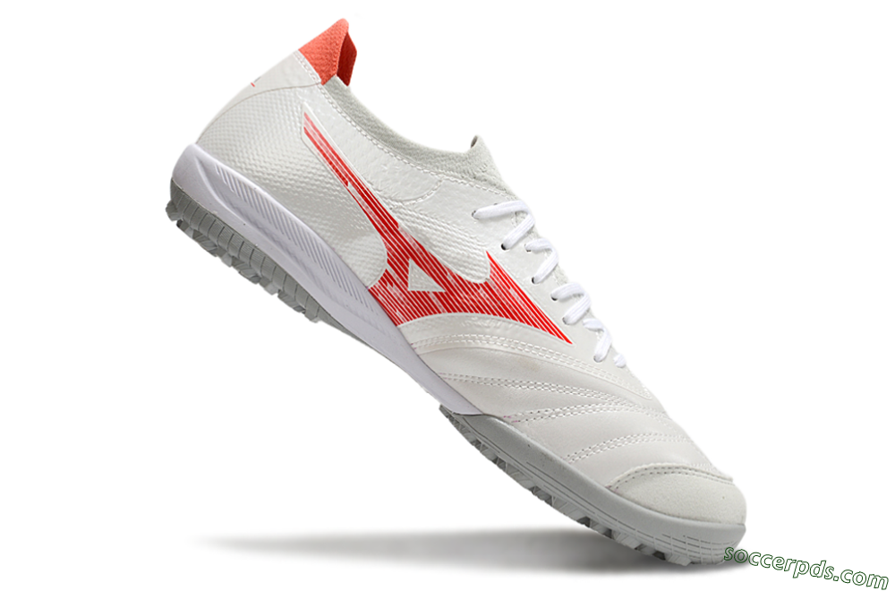 Mizuno Morelia Neo Sala TF Low-Tops Football Shoes - Grey/Red/White 4