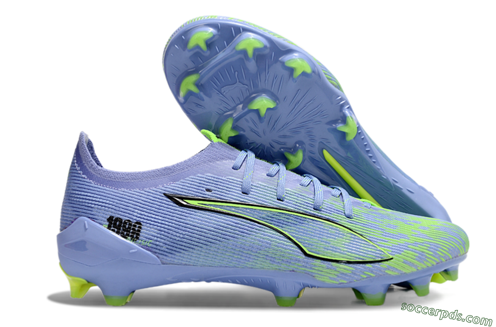 Puma Ultra 5 Ultimate FG Low-Tops Football Boots - Blue/Yellow/Black 1