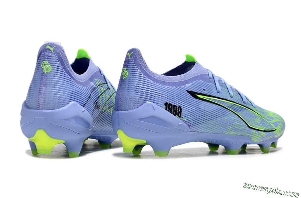 Puma Ultra 5 Ultimate FG Low-Tops Football Boots - Blue/Yellow/Black 6