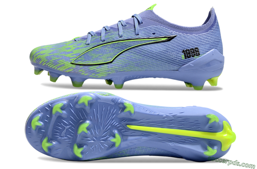Puma Ultra 5 Ultimate FG Low-Tops Football Boots - Blue/Yellow/Black 0