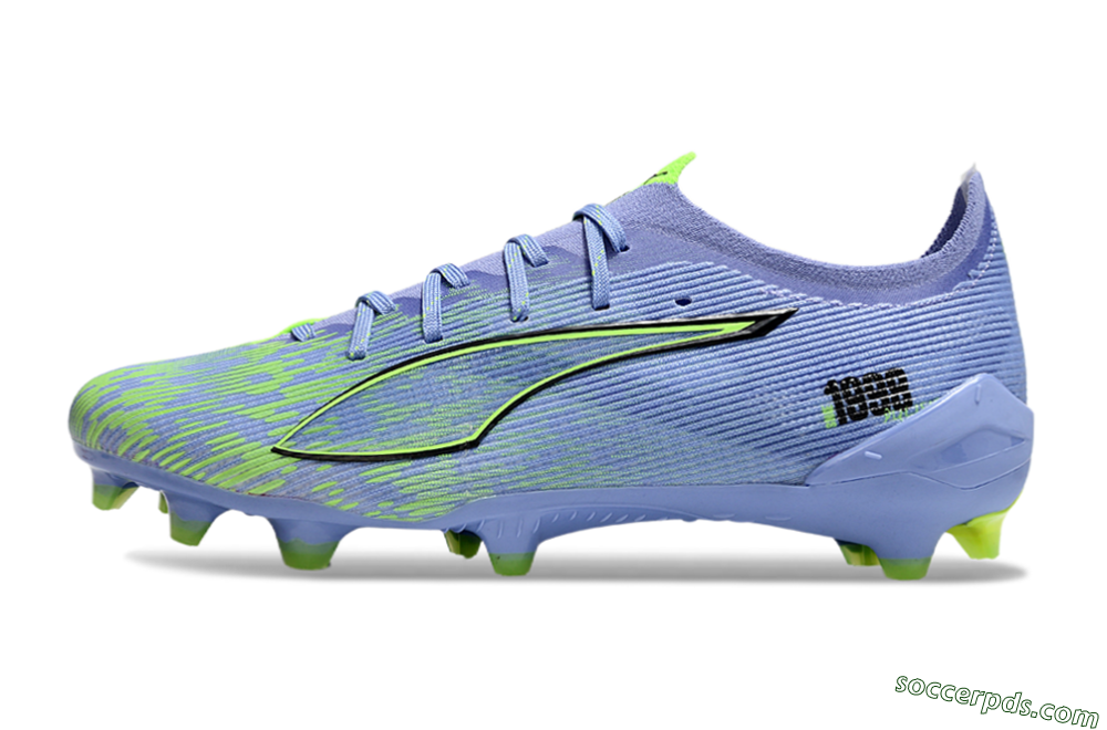 Puma Ultra 5 Ultimate FG Low-Tops Football Boots - Blue/Yellow/Black 2