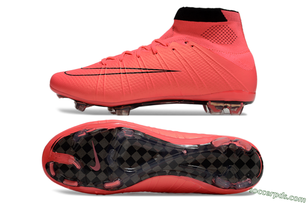 Nike Mercurial Superfly 4 CR7 FG High-Tops Football Boots - Red/Black 0