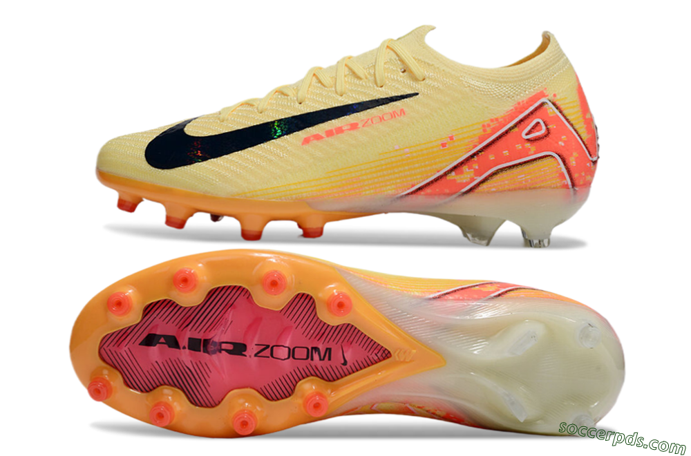 Nike Air Zoom Mercurial Vapor 16 Elite AG Low-Tops Football Boots - Yellow/Black/Red 0