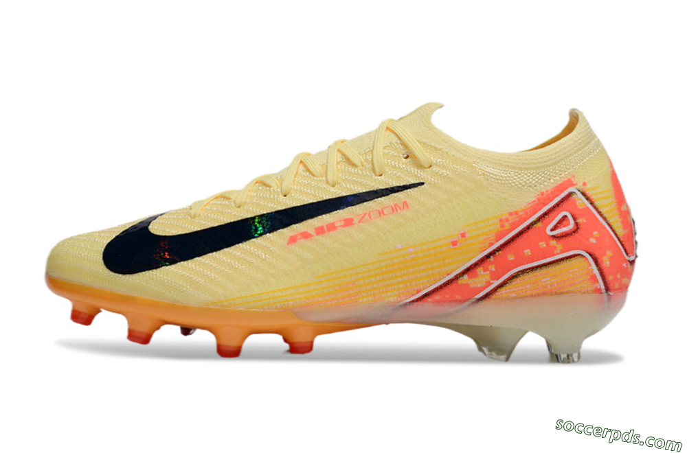 Nike Air Zoom Mercurial Vapor 16 Elite AG Low-Tops Football Boots - Yellow/Black/Red 2