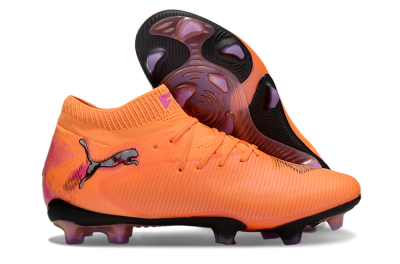 Puma Future 8 Ultimate FG Low-Tops Football Boots - Orange/Purple/Grey