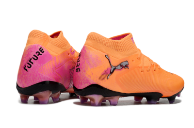 Puma Future 8 Ultimate FG Low-Tops Football Boots - Orange/Purple/Grey