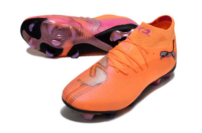 Puma Future 8 Ultimate FG Low-Tops Football Boots - Orange/Purple/Grey