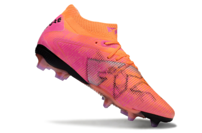 Puma Future 8 Ultimate FG Low-Tops Football Boots - Orange/Purple/Grey