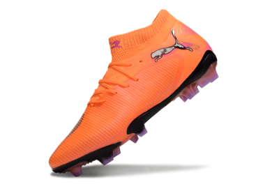 Puma Future 8 Ultimate FG Low-Tops Football Boots - Orange/Purple/Grey