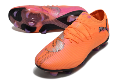 Puma Future 8 Ultimate FG Low-Tops Football Boots - Orange/Purple/Grey