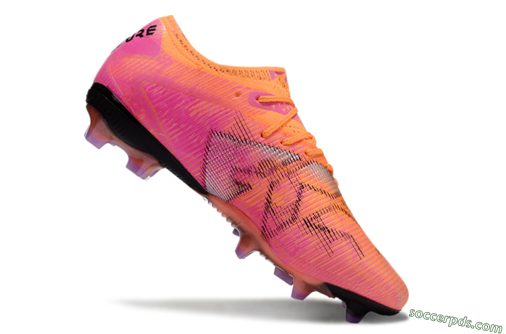 Puma Future 8 Ultimate FG Low-Tops Football Boots - Orange/Purple/Grey 4
