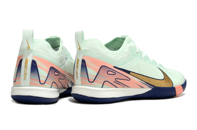 Nike Air Zoom Mercurial Vapor 16 Pro IC Low-Tops Football Shoes - Jade/Gold/Pink