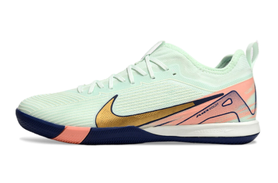 Nike Air Zoom Mercurial Vapor 16 Pro IC Low-Tops Football Shoes - Jade/Gold/Pink