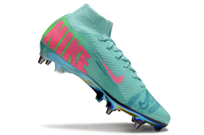 Nike Air Zoom Mercurial Superfly 10 Elite SG High-Tops Football Boots - Jade/Pink/Gold