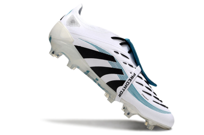 Adidas Predator Elite 25 Foldover Tongue FG Low-Tops Football Boots - White/Blue/Black