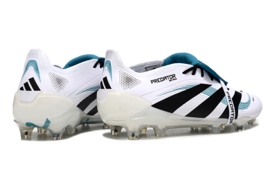 Adidas Predator Elite 25 Foldover Tongue FG Low-Tops Football Boots - White/Blue/Black