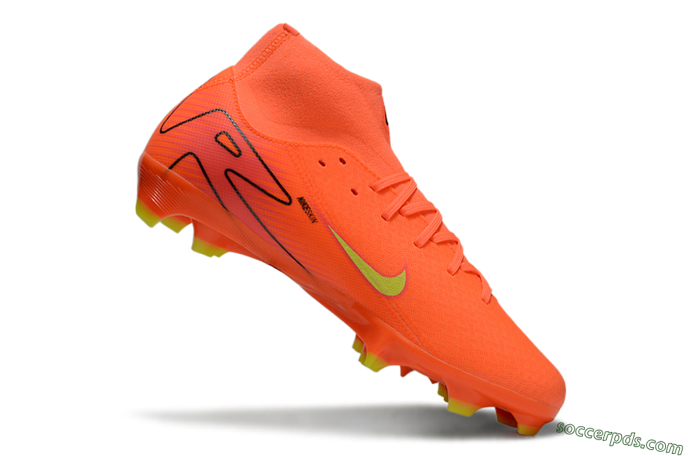 Nike Air Zoom Mercurial Superfly 10 Academy FG High-Tops Football Boots - Red/Yellow/Black 4