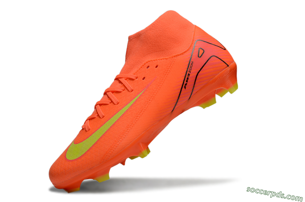 Nike Air Zoom Mercurial Superfly 10 Academy FG High-Tops Football Boots - Red/Yellow/Black 5
