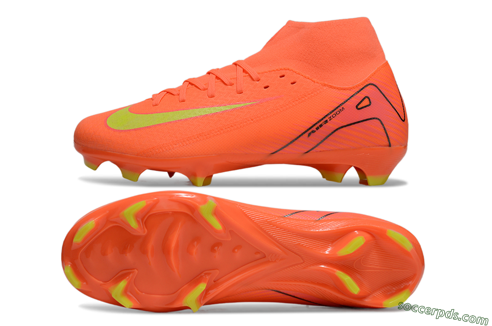 Nike Air Zoom Mercurial Superfly 10 Academy FG High-Tops Football Boots - Red/Yellow/Black 0